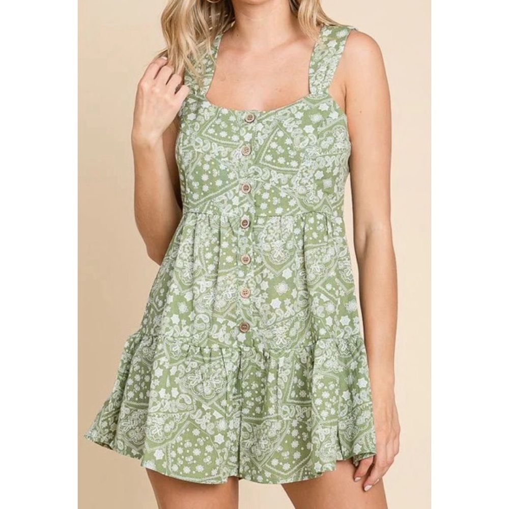 New In boutique brand, Jessie Romper - Sage